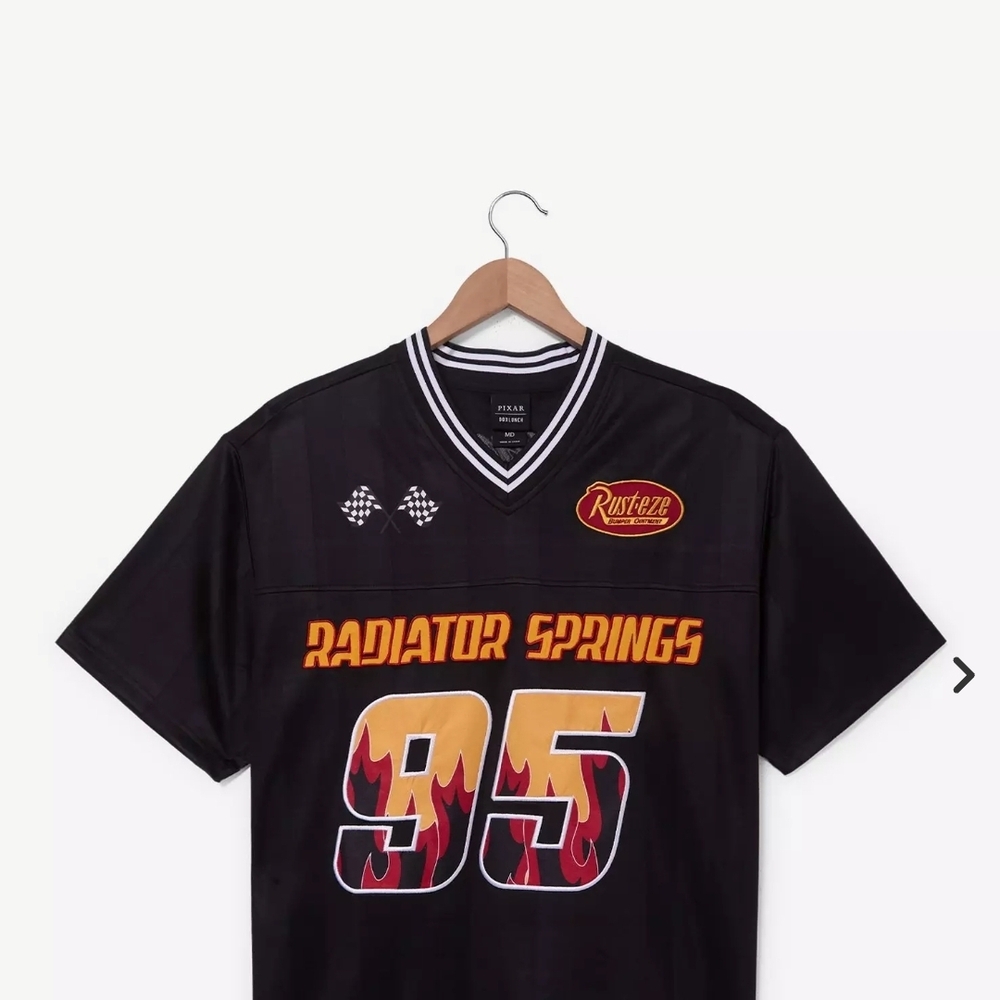 Radiator Springs "95" Black Kids Jersey Top